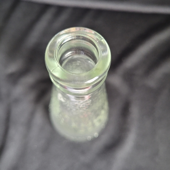 Small Vintage Glass Campari Soda Bottle Textured Approx 5.5" Tall x 2" at Base - Picture 9 of 10